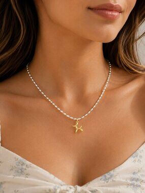 925 Sterling Silver Dainty Bead Necklace Balloon Dog Necklace